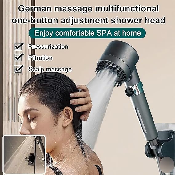 3 Modes Shower Head High Pressure Shower Head